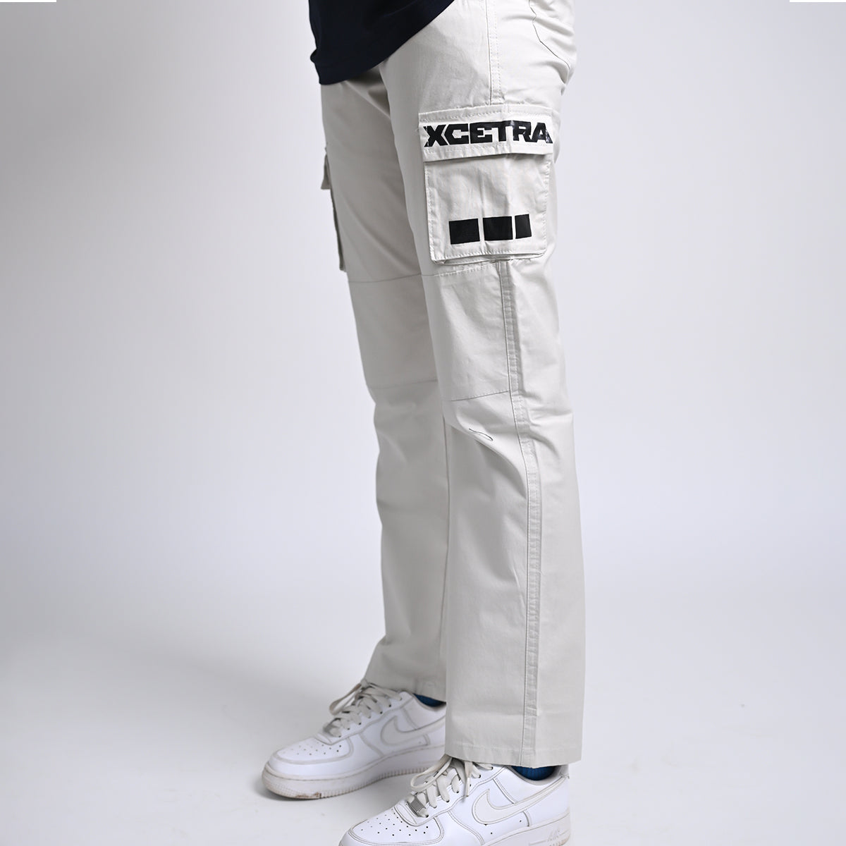 Ostrich White Unisex Cargo Pants