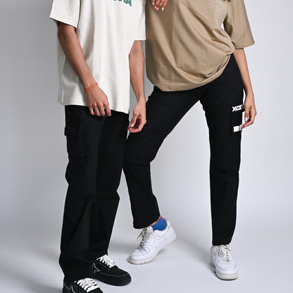 Black Unisex Cargo pants