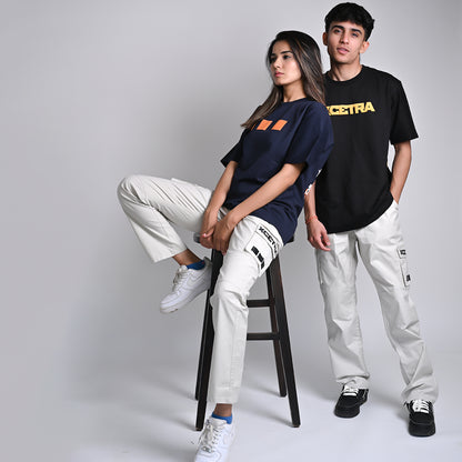 Ostrich White Unisex Cargo Pants