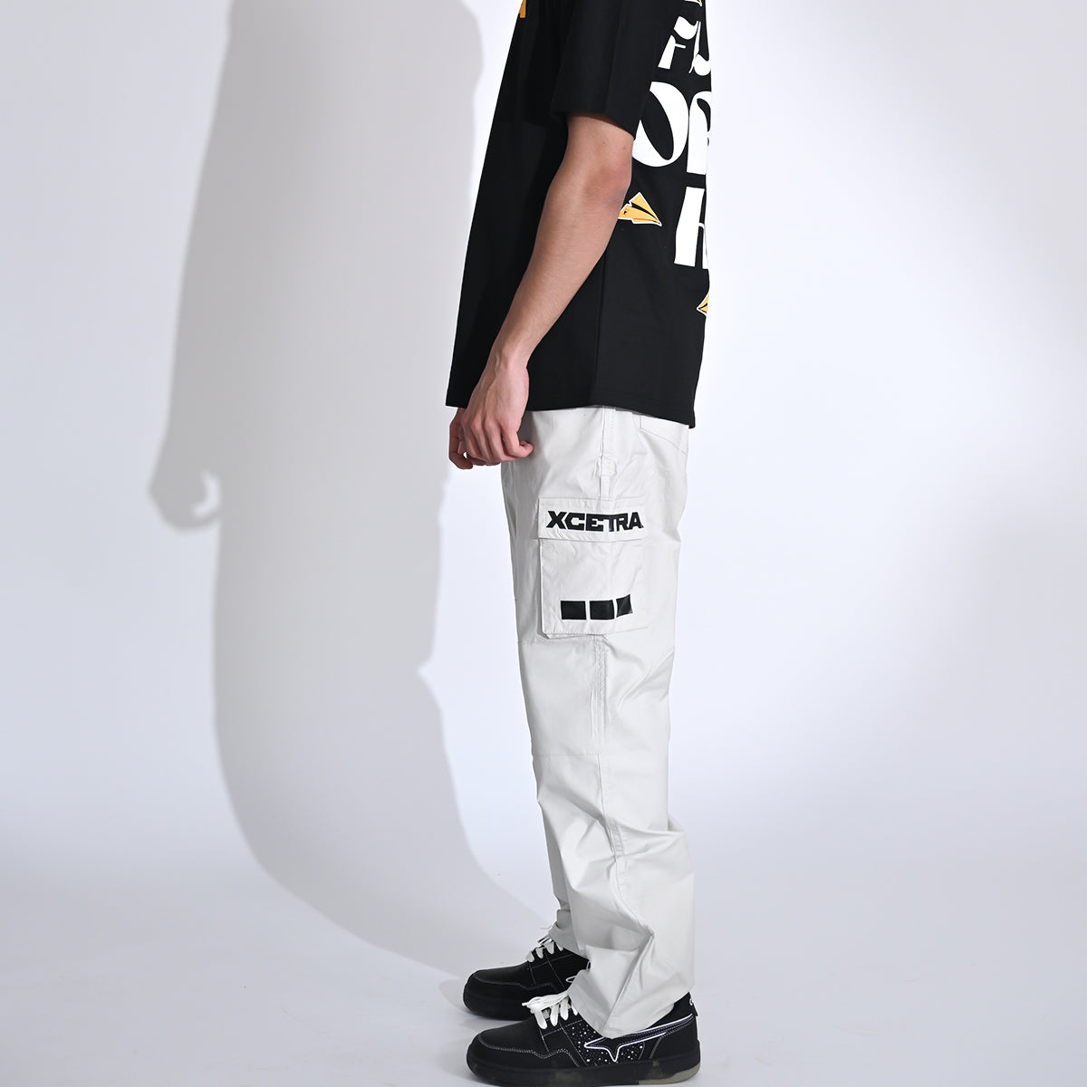 Ostrich White Unisex Cargo Pants