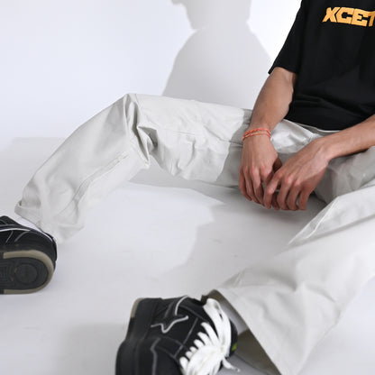 Ostrich White Unisex Cargo Pants